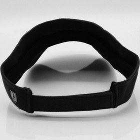 Resim Kadın Siyah Tenis Vizör Cap Yazlık Spor Plaj Şapkası 