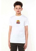 Resim Grease Rock Baskılı Unisex Çocuk Beyaz T-Shirt 
