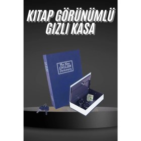 Resim Kilitli Gizli Kasa Sözlük Kumbara Kitap Sözlük Görünümlü 18CM 