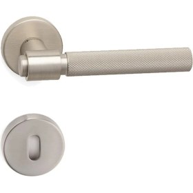 Resim Axes-T Saten - Oda Rozetli Kapı Kolu - Hha188Tro12N Nbm-Nbm/Nb 