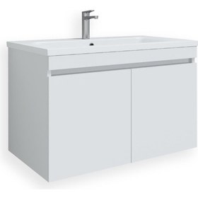 Resim Teta Home Tokyo 80 cm Mdf Banyo Lavabolu Alt Dolap 