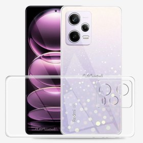 Resim m.tk moveteck Xiaomi Redmi Note 12 Pro 5g Uyumlu Kılıf Kamera Lens Korumalı Şeffaf Arka Kapak Tpu Clear Zırh Lüx 