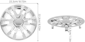 Resim Ciieeo Golf Cart Hubcap Replacement Chrome Finish Wheel Center Caps Quick Installation For Electric Vehicles Resorts And Recreational Areas 