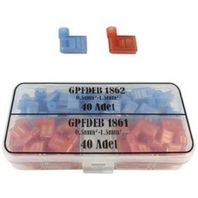 Resim 80 Parça Tam Izoleli Polyamid (90 Derece) Terminal Seti 