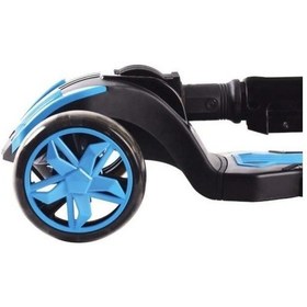 Resim Furkan Toys Cool Wheels Led Işıklı Oturaklı Combo Scooter Mavi 