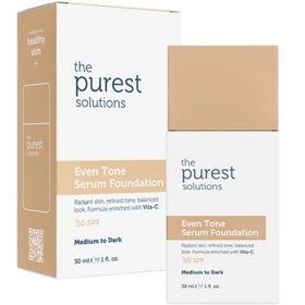 Resim The Purest Solutions Even Tone SPF 50+ Lekeli Cilt Serum Fondöten No: 200 Medium To Dark 30ml 