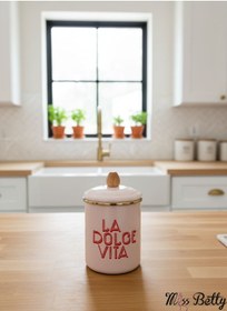 Resim Dolce Vita Büyük Boy Kavanoz 15 Cm Pembe 