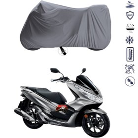 Resim Teksin Honda Pcx 150 Motosiklet Branda Su Geçirmez Motor Branda 