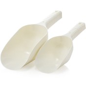 Resim Mons Erzak Küreği Bakliyat Küreği Gıdaya Uygun Sapı Takviyeli Kürek L-00466 Un Şeker Küreği 2 boy 