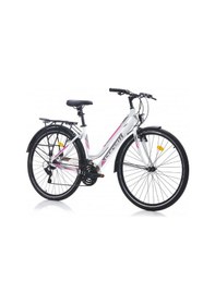 Resim Corelli Byme 28 Jant Beyaz Pembe Şehir Bisikleti Beyaz 