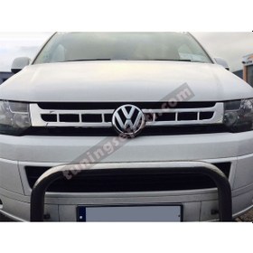 Resim Vw Transporter T6 2010 - 2014 Ön Panjur 2 Parça Paslanmaz Çelik 