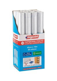 Resim Bigpoint Yapışkanlı Şeffaf Rulo 10 Metre X 12 Rulo 