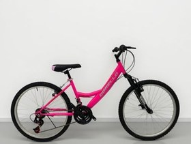 Resim Dorello Pembe Bisiklet, Pembe, 24 Jant, Önden Amortisörlü,155 cm Boya Uygun 
