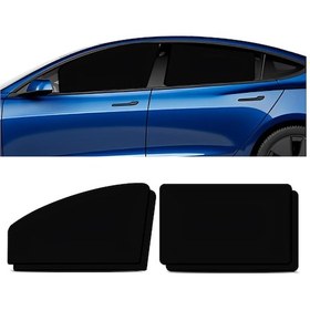 Resim Geeksen Oto Cam Güneşlik Perde Seti - 4 Adet, Güçlü Manyetik Tutma, Tam Gölgeleme, Uv Koruma, Gizlilik Sağlama, İç Mekan Kullanıma Uygun Sürücü + Yolcu + 2 Arka Cam 