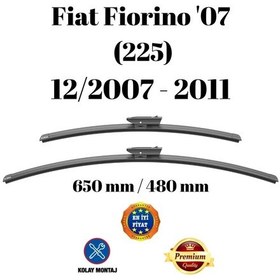 Resim Fiat Fiorino '07 2007 2008 2009 2010 2011 Uyumlu Ön Cam Silecek Süpürgesi Takımı 650/480mm Silbak Sb2619d 