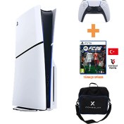 Resim Sony PS5 Slim 1 TB Cd Edition + Fc26 Oyun + Tek Kol + Consolex Çanta Cfı-2016 Avrupa (İthalatçı Garantili) 