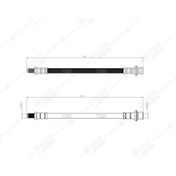 Resim SVAC 76-158 Fren Hortumu Arka Sol Sağ Toyota Hilux Uyumlu 05- 