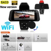 Resim 2025new 3 K Wıfı Konol Araba Dvr'ı 1080 P Araç Kamerası Arabalar İçin Ön Ve Dik None X433-wıfı-new 