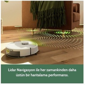 Resim Irobot Roomba 105 Combo Autoempty Robot Süpürge Ve Paspas Beyaz 