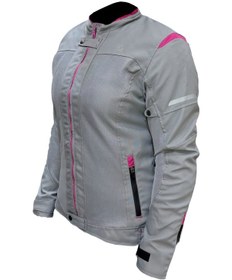 Resim Luna Yazlık Fileli Korumalı Kadın Motosiklet Montu Lila 