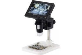 Resim Magicool 1000X 2.0mp USB Dijital Elektronik Mikroskop 8 LCD Ekran VGA Büyüteç DM4S 