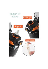 Resim Tkk 600 Ml Çift Kullanım Pipetli/rahat İçim Bpa İçermeyen Taşıma Askılı Tritan Su Matarası Fftkk1019-600 001 