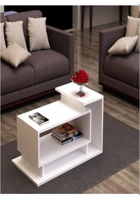 Resim Orta Sehpa Servis Sehpası Sky Beyaz 