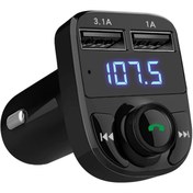 Resim m.tk moveteck Araç Bluetooth Fm Transmitter Cihazı Araba Mp3 Çalar Oto Çakmaklık Şarj Aleti Radyo Müzik Kiti Aux 
