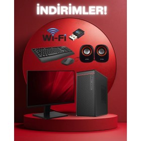 Resim Dagmor 400W BN2015209 H81 Anakart Intel I7 4 4gb Ram 480GB SSD 23.8' Monitör Wifi Kablosuz Set 