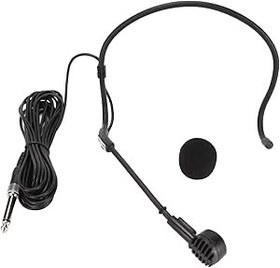Resim PenRux Kulak Kancalı Kulaklık Mikrofonu, 16,4 Ft Kablolu Kulaklık Headworn, Ayarlanabilir Kulak Kancası Mikrofon, Dersler Için Kulaklık Kafa Mikrofonu, Canlı Performans, Tiyatro 
