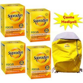Resim Supradyn Focus 30 Tablet 4 Adet Sırt Çantası Hediye 