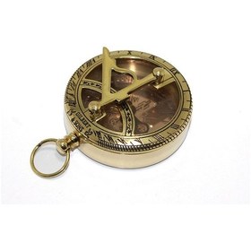Resim Pirinç Güneş Saati Ve Pusula Modeli 7830 