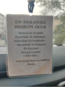 Resim Eslemita En İmkansız Dediğin Olur Araba Süsü Dikiz Aynası Süsü Araba Duası 