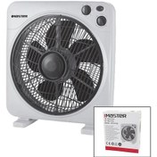 Resim 12 İnç Kutu Fan Vantilatör 3 Kademe Hız 5 Plastik Kanat 40w 60dk.zaman Ayarlı Mtr-f620 5250 