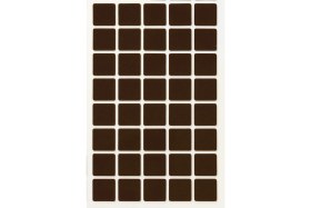 Resim Tek Yapışkanlı Sessiz Mobilya Masa Sandalye Parke Zemin Ayak Koruyucu Keçe Seti 20 mm (100'LÜ Paket) 