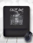 Resim Atölye Çizgi Chill Out Deniz Palmiye Bilek Destekli Mouse Pad 