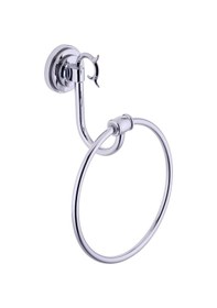 Resim İsaoğlu Yapı Pirinç Banyo Havluluk Vintage Tasarım Banyo Set Premium Havluluk Gümüş 