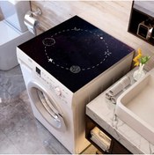 Resim ALAMODECOR Renkli Baskılı Çamaşır Makine Örtüsü Kumaş Örtü 62 Cm X 62 Cm | Banyo Düzenleyici 
