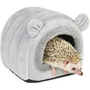 Resim Trendooze Yuvarlak Yuva Ve Tavşan Tasarımı Siyah Sıcak Mağara Kobaylar Kirpi, İle İdeal İçin Hamster, Gri, Ev, Jo 