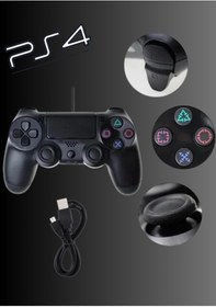 Resim Kablosuz Oyun Kolu Gamepad PC PS 4 Uyumlu Joystick Controller GTA Pes Fifa All Games 