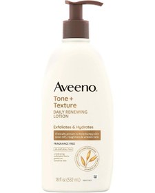 Resim Aveeno Tone + Texture Eksfoliye Edici ve Nemlendirici Günlük Vücut Losyonu 532 ML 