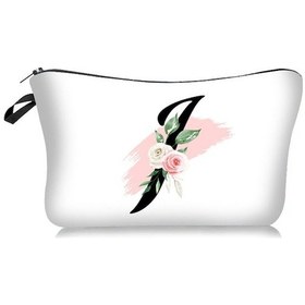 Resim Moda Harfi Baskılı Poliester Makyaj Çantası - Geniş Depolama Ve Şık Tasarım 