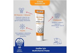 Resim Foodline Multivitamin Kedi Malt Macun 100 Gr, Kediler Için Bağışıklık Sistemini Destekleyici 