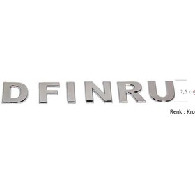 Resim EYM Yapışkanlı Plastik Harf Posta Kutuları Için 2,5 Cm Krom 