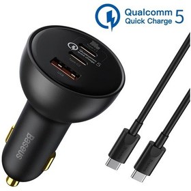 Resim Baseus 160 W Araç Şarj Cihazı Qc 5.0 Hızlı Hızlı Şarj Pps Pd3.0 Usb Tip C Araç Gray As Picture 