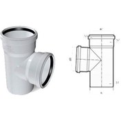 Resim Fırat Pvc Te Çatal 50x50 