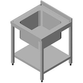 Resim Öztiryakiler Evyeli Tezgahı 1G 3 Perdeli Taban Raflı Demonte 50x60 CM 