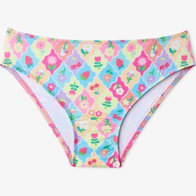 Resim Penti Renkli Kız Çocuk Cute Bandeau Bikini Takımı 