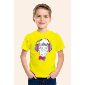 Resim Karya ButikMaymun Baskılı Sarı Çocuk T-Shirt 