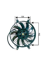 Resim Ünüversal Fan Motoru 9" 24v 